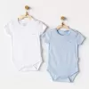 Andywawa Ac25554 Sleeve Jacquard 2Li Basic Body Blue White
