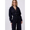 Düğme Detaylı Denim Tulum