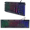 Hl-18744 Usb Kablolu Metal Kasa Mekanik Hisli Rgb Işıklı Oyuncu Gaming Klavye