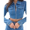 7146 Kot Ceket-Mavi̇