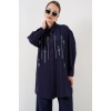 Desenli Tunik Pantolon İkili Takım 6720 - Lacivert
