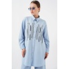Desenli Tunik Pantolon İkili Takım 6720 - Mavi