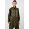 Desenli Tunik Pantolon İkili Takım 6720 - Haki