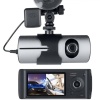 R300 Gps Destekli Çift Kameralı Araç İçi Dashcam Dvr Kamera Seti