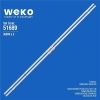Wkset-6689 36999X2 S2Q6-430Sm0-R0  2 Adet Led Bar Two Color (İki Renk) (36Led)
