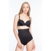 Si̇yah Mi  2028 Dantelli Yüksek Bel Slip Korse