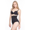 Si̇yah Mi  2028 Dantelli Yüksek Bel Slip Korse