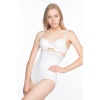Beyaz Mi  2028 Dantelli Yüksek Bel Slip Korse