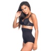 Si̇yah Mi  2079 Yüksek Bel Desenli Double Slip Korse