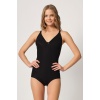 Si̇yah Mi  2821 Balenli Double Boy Slip Lazer Korse