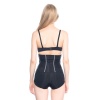 Si̇yah Mi  2886 Yüksek Bel Tül Slip Lazer Korse