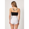 Beyaz Mi  2842 Lazer Dantelli Slip Korse