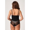 Si̇yah Mi  2945 Tül Karyokalı Slip Lazer Korse