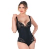 Si̇yah Mi  2947 Dantelli Agraflı Body Korse