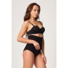 Si̇yah Mi  2708 Lazer Yüksek Bel Kesim Slip Korse