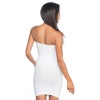 Beyaz Mi  5065 Straplez Elbise Korse