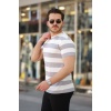 Erkek Çift Renk Pamuklu Örme Kumaş Kısa Kollu T-Shirt