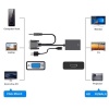 Xcc7804 Ses Girişli Vga To Hdmi Dönüştürücü (45 Cm Aux Kablo 15 Cm Vga Kablo)