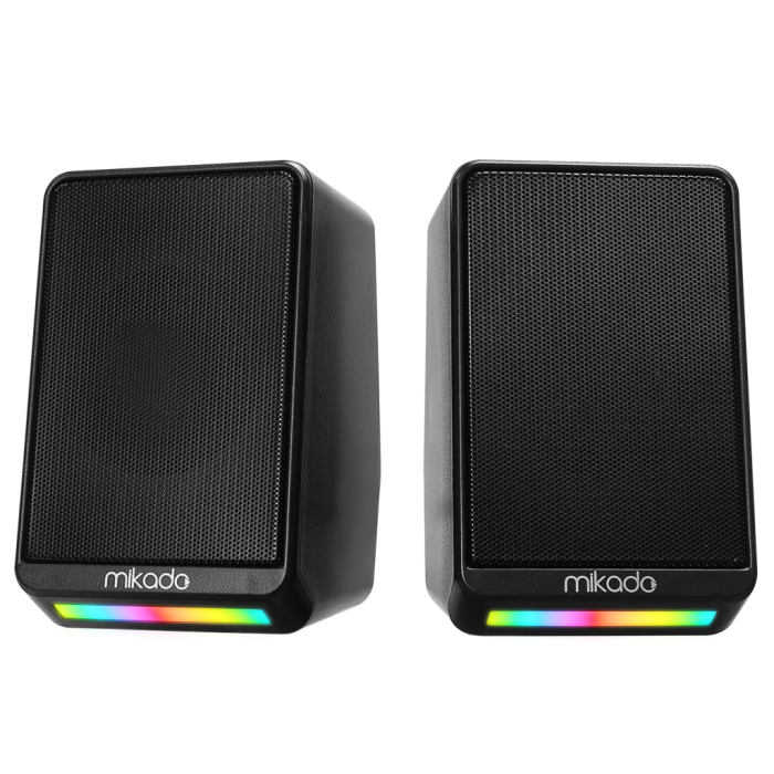 Md-178, 6W, 1+1, Masaüstü, Rgb Aydınlatma, Usb, Siyah Kasa, Speaker