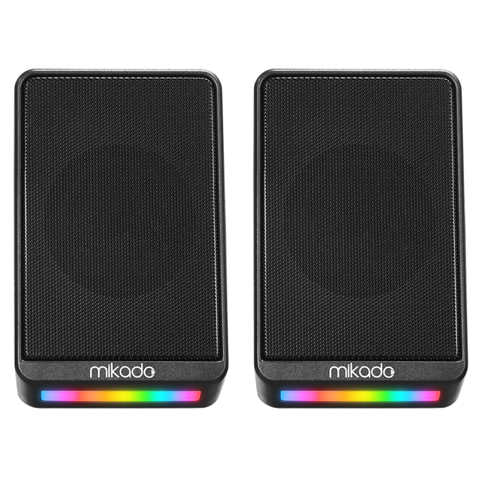 Md-178, 6W, 1+1, Masaüstü, Rgb Aydınlatma, Usb, Siyah Kasa, Speaker