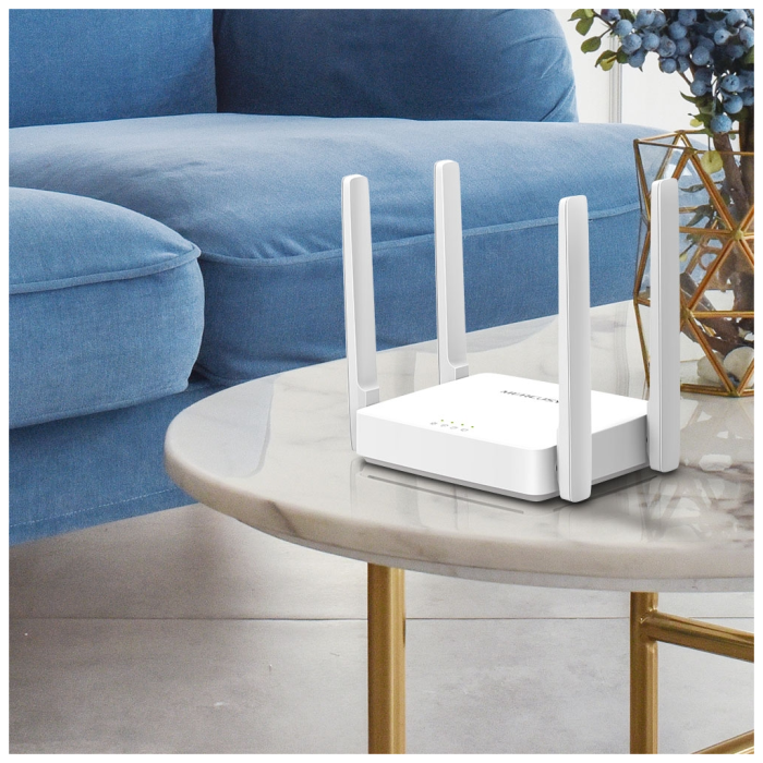 Mercusys Ac10, Ac1200, 3Port, 300-867Mbps, Dualband, Masaüstü, Megabit, Router