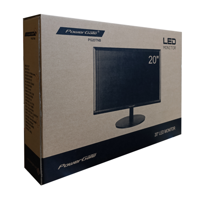 Powergate Pg20Tnb, 20&Quot;, 5Ms, 75Hz, 1600X900, D-Sub, Hdmi, Tn Led Monitör
