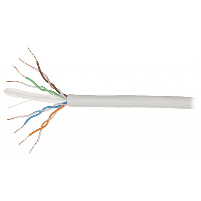 Dahua Pfm920I-6Un-C, Cat6 305M, 23Awg 0.53Mm, Utp, %100 Bakır, Lszh Halogen Free Kablo, Beyaz Renk