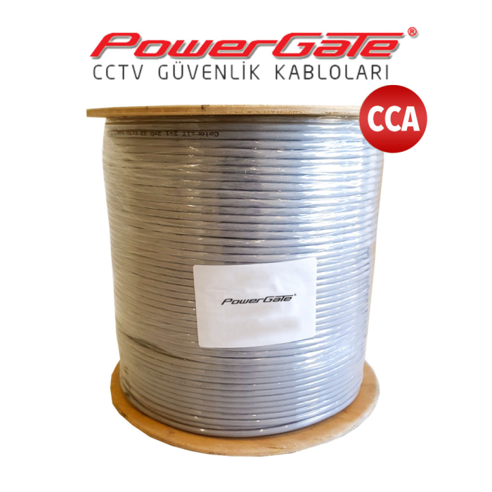 Powergate Cell 250Mt, 2+1 (2X0,22+0,25) Cca, Cctv Güvenlik Kablosu