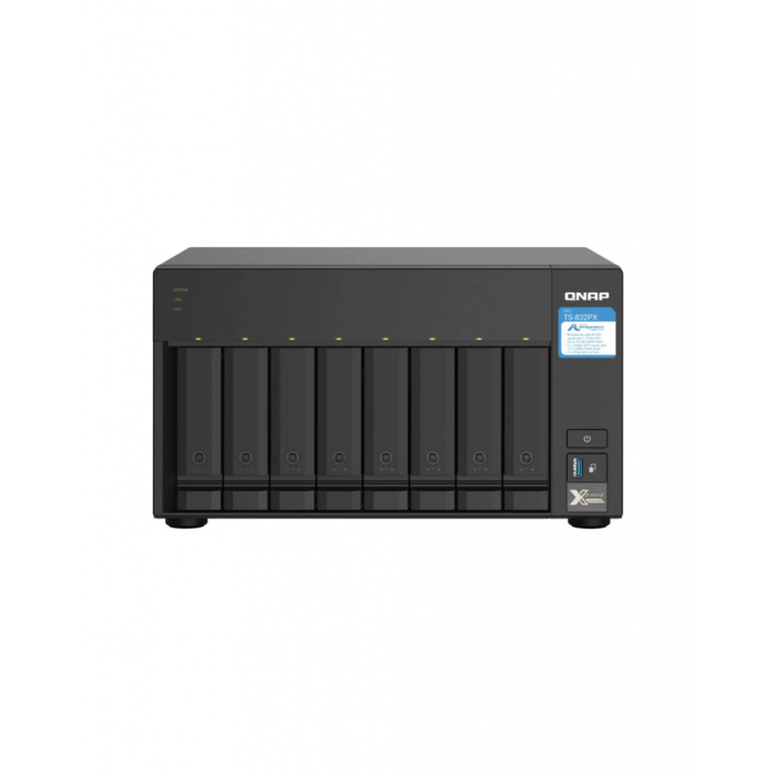 Qnap Turbonas Ts-832Px 4Gb Ram 8Xyuvalı Tower Nas