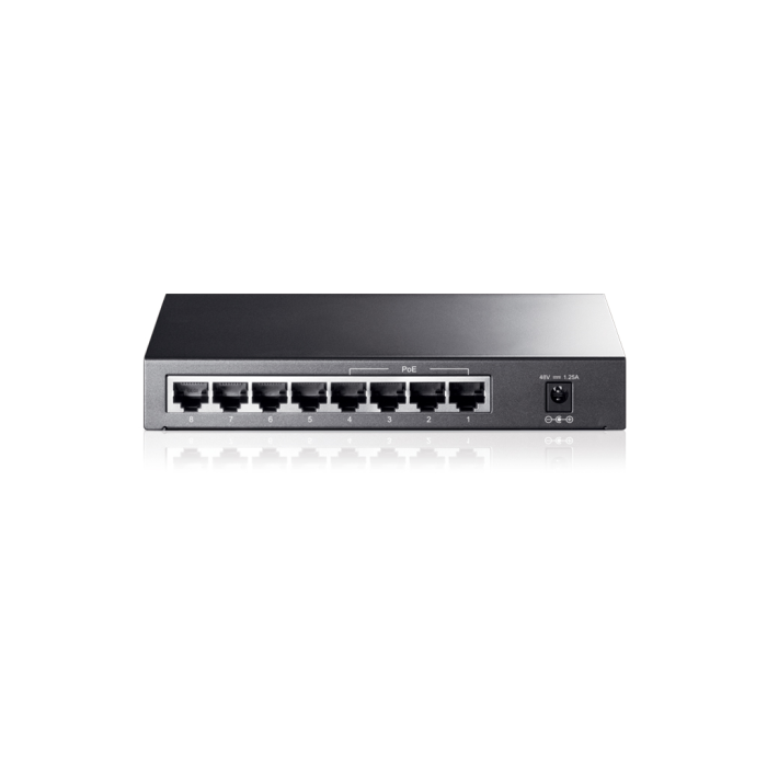 Tl-Sg1008P, 8 Port, Gigabit, Metal Kasa, 4 Port Poe, 55W, Yönetilemez, Masaüstü Switch