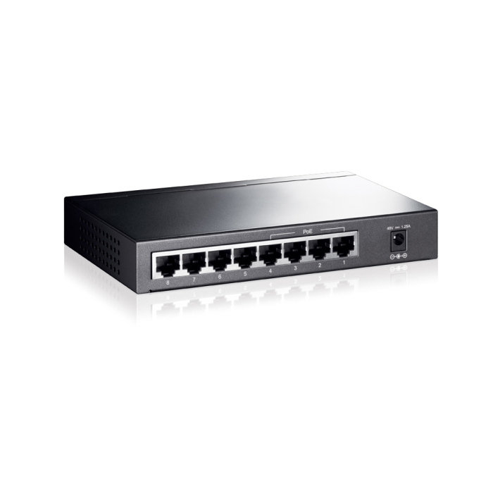 Tl-Sg1008P, 8 Port, Gigabit, Metal Kasa, 4 Port Poe, 55W, Yönetilemez, Masaüstü Switch