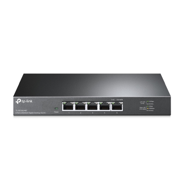 Tl-Sg105-M2, 5 Port, 2,5Gbps, Multi-Gigabit, Metal Kasa, Yönetilemez, Masaüstü Switch