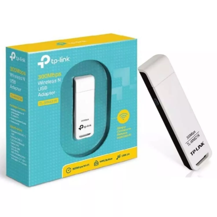 Tl-Wn821N, 300Mbp, 2.4Ghz, Dahili Anten, Usb2.0, Wireless Ethernet
