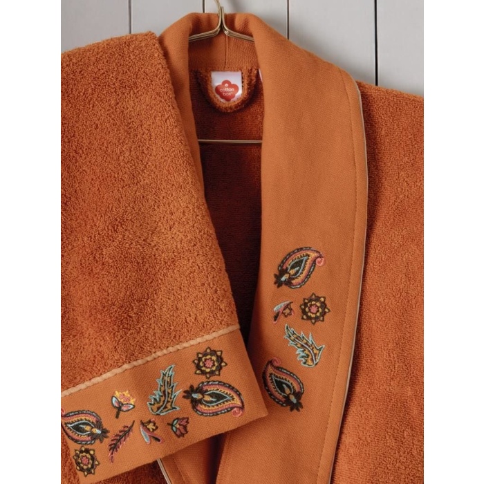 Folk Art Aile Bornoz Seti Dalila Tarçın-Antrasit