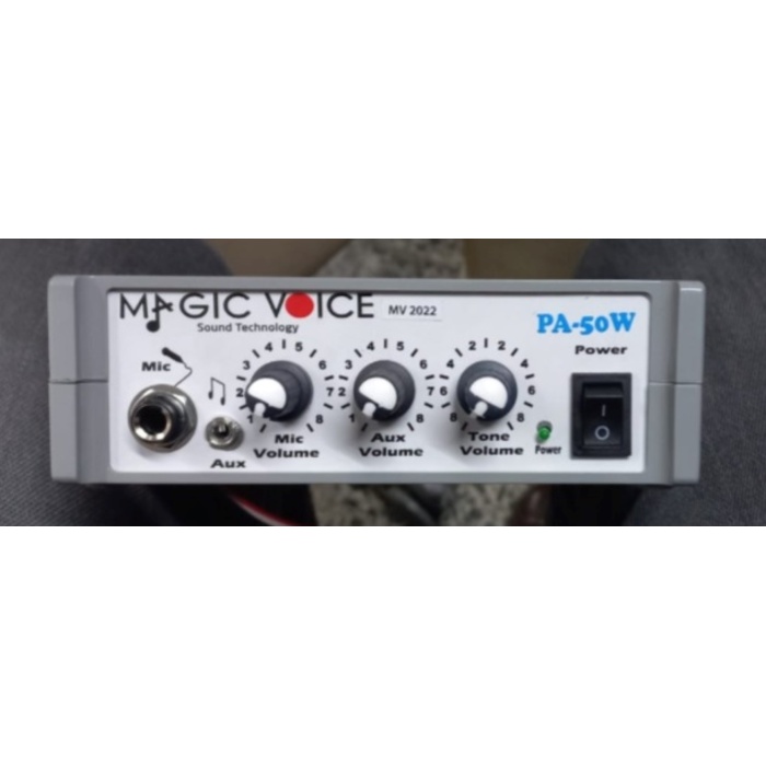 Magicvoice Mv-2022 Pa-50W Plasti̇k Kasa  12 Volt Mi̇ni̇ 50 Watt Pazarci Anfi̇si̇
