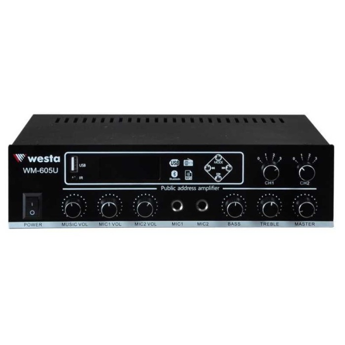 Westa Wm-605U 2 Bölgeli̇ 2 Mi̇k Gi̇ri̇şli̇ 100 Watt Trafolu Anfi̇