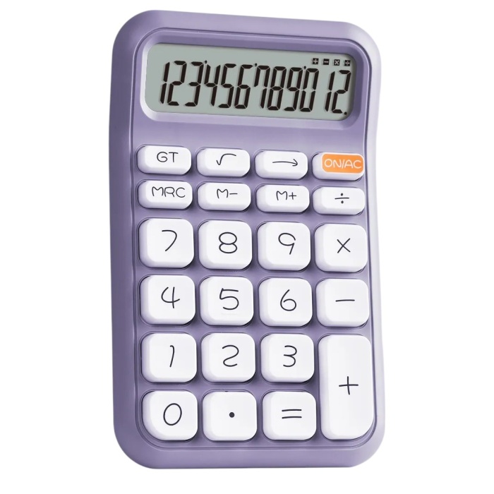 Powermaster Pm-25411 Mor 12 Haneli̇ Hesap Maki̇nesi̇