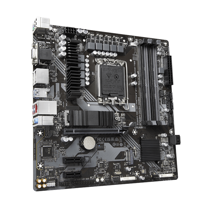 Gigabyte B760M Ds3H, Rev.1.0, 4Xddr4, 2Xm.2, 2Xdp, Hdmi, Vga, 12-13-14.Nesil, Lga1700 Soket, Anakart