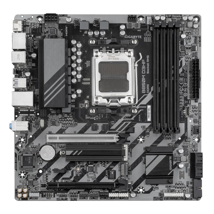 Gigabyte B850M D3Hp, 4Xddr5, 2Xm.2, 2Xdp, Hdmi, Type-C, Amd Ryzen 7000 Serisi, Am5 Soket Anakart