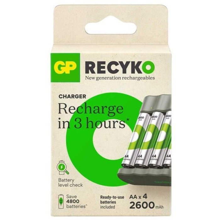 Recyko B441 4*2600 Mah R6 Aa Pilli Şarj Cihazı (B441/270Hcer21-2Gtlb4)