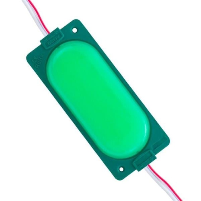 12 Volt 3 Watt Yeşil 85 X 35 Mm Ip65 220 – 240 Lümen 140 Derece Modül Led