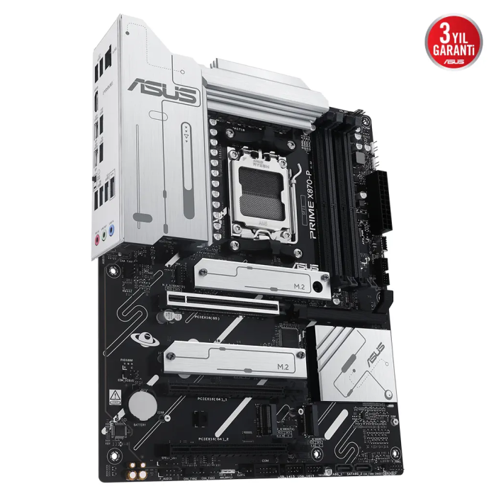 Asus Prime X870-P, 4Xddr5, 4Xm.2, Hdmi, Dp, Type-C, Am5 Soket Gaming Anakart