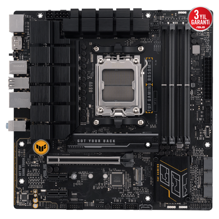 Asus Tuf Gaming B650M-E, 4Xddr5, 2X M.2, Hdmi, 2Xdp, Type-C, Am5 Soket Gaming Anakart