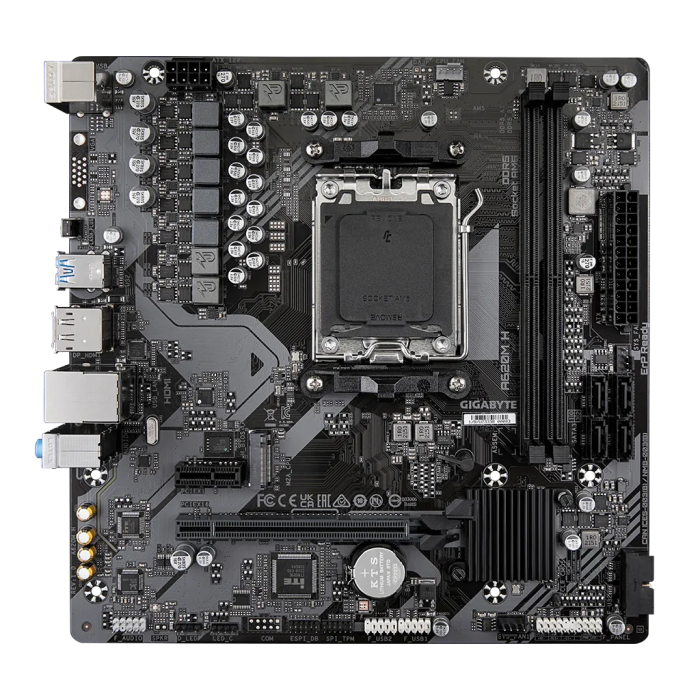 Gigabyte A620M H, Rev.1.2, 6400Mhz, 2Xddr5, 1X M.2, Hdmi, Dp, Am5 Soket Anakart