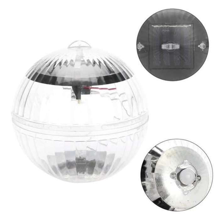 Pm-25477 Solar Panelli Havuz Topu Rgb Led Ambiyans Aydınlatma Su Geçirmez