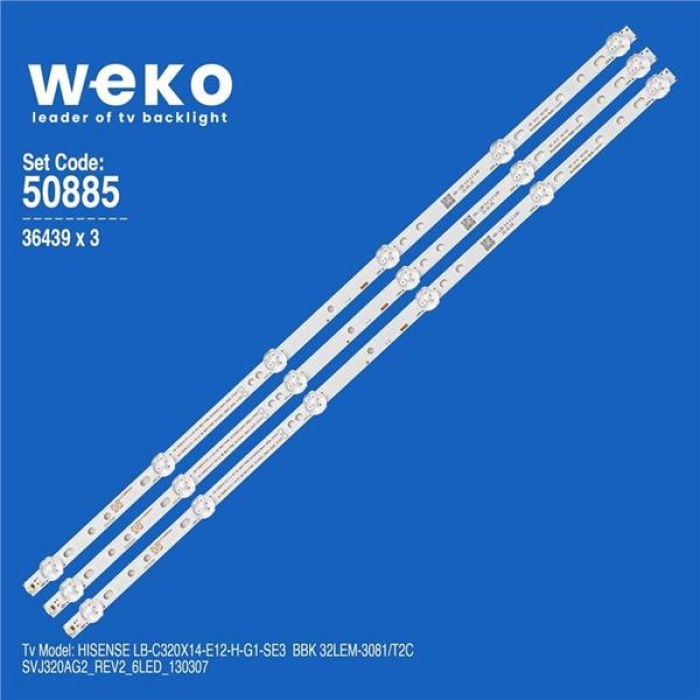 Wkset-5885 36439X3 Svj320Ag2_Rev2_6Led_130307  3 Adet Led Bar