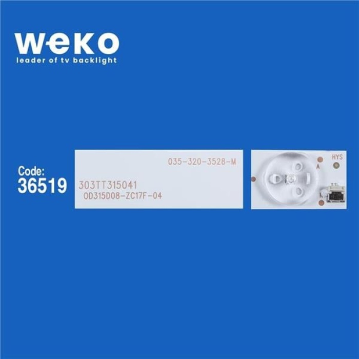 Wkset-5893 36519X3 0D315D08-Zc17F-04 303Tt315041 3 Adet Led Bar