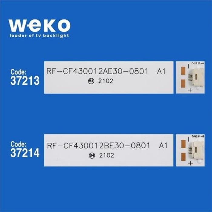Wkset-6532 37220X2 37221X2 Rf-Cf430012A/Be30-0801 A1 A/B Type 4 Adet Led Bar (8+8Lens)