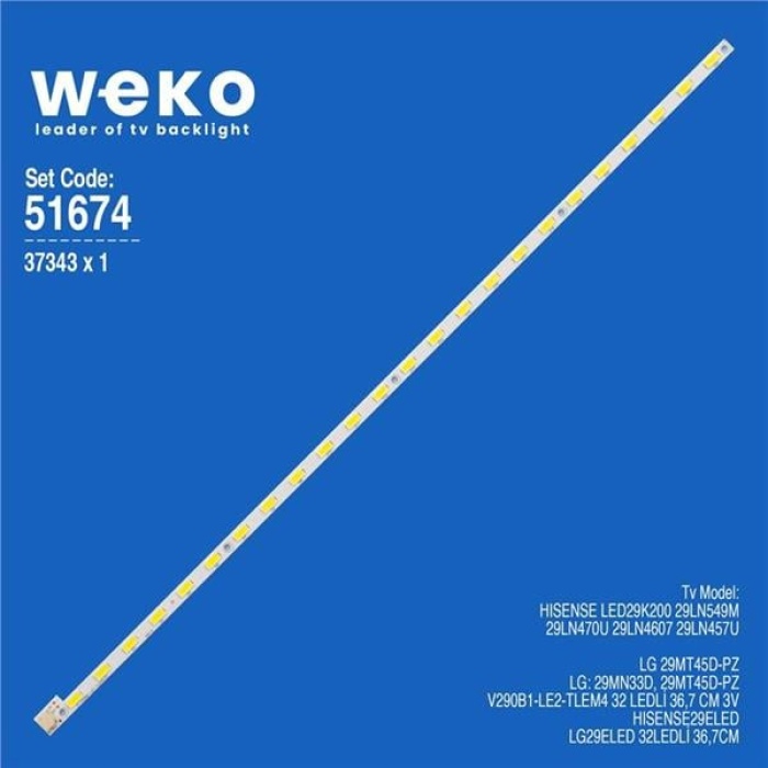 Wkset-6674 37343X1 V290B1-Le2-Tlem4   Led Bar (32Led)