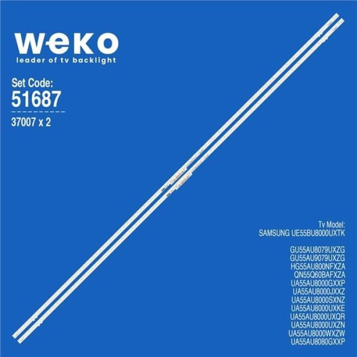 Wkset-6687 37007X2 S1A8-550Sm0-R0 Bn96-52595A Rev00 2 Adet Led Bar (48Led)